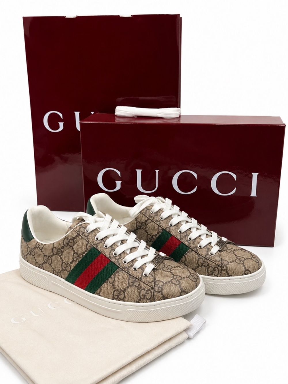 Gucci Ace Low Top Womens Size 7.5